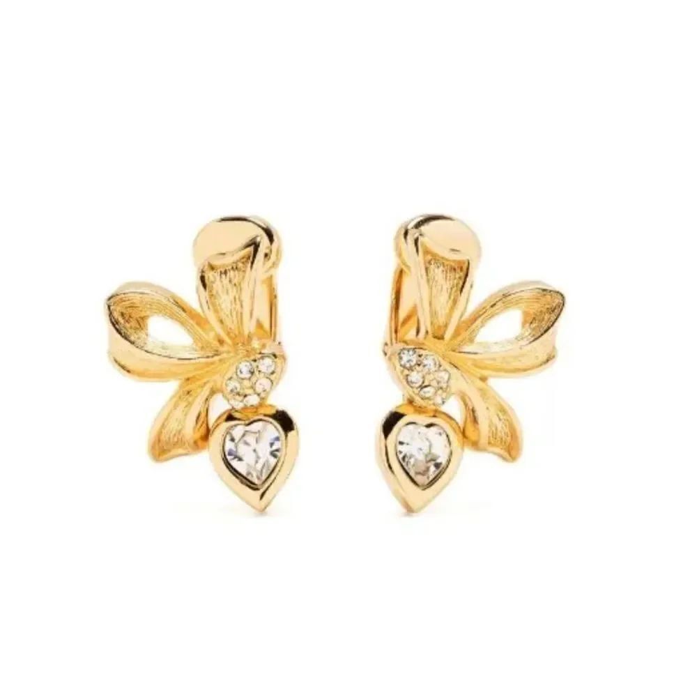 Vintage style bow earrings N352